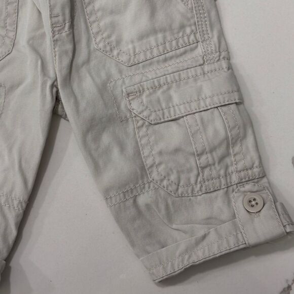 Arizona Jeans | Baby Boys Infant Khaki Beige Jeans Cuffed Denim Size 3 Months - Picture 3 of 13